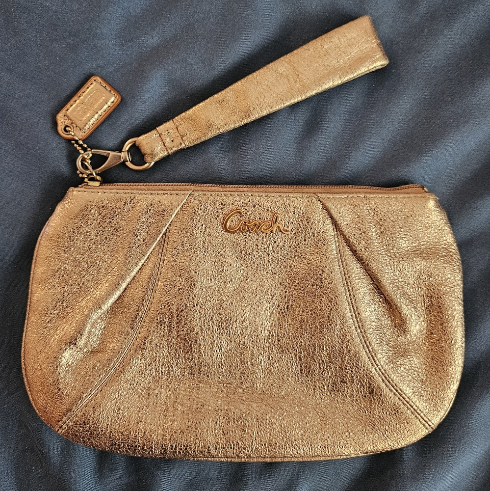Coach glitter wristlet